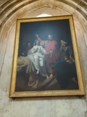 tableau : saint Pierre ressuscitant Tabitha