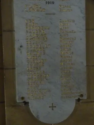 Plaques aux Morts de l'Église Saint-Gervais et Saint-Protais de Jonzac