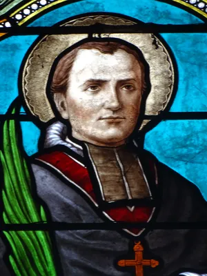 Vitrail Baie 13 - Bx Antoine de Beaupoil dans l'Église Saint-Gervais et Saint-Protais de Jonzac