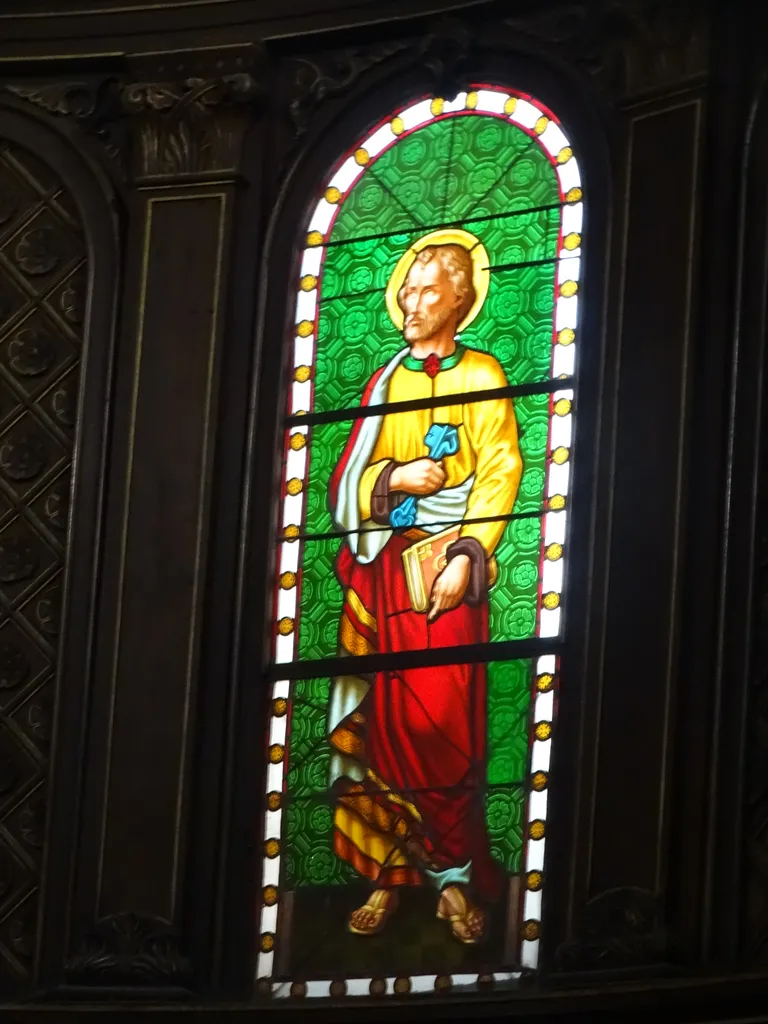 Vitrail Baie 1 dans l'Église Notre-Dame de l'Assomption de Mirambeau