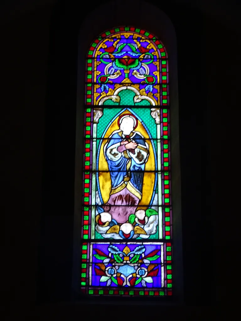 Vitrail Baie 8 dans l'Église Notre-Dame de l'Assomption de Mirambeau